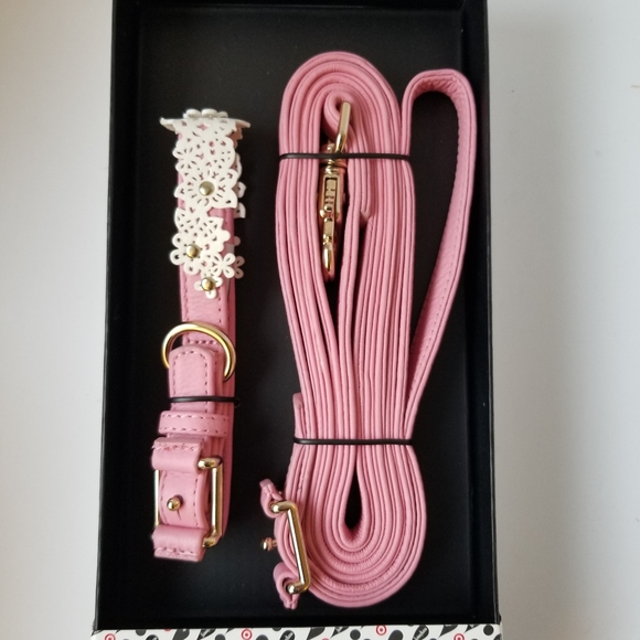 Oscar de la Renta dog collar and leash set new - Picture 7 of 13